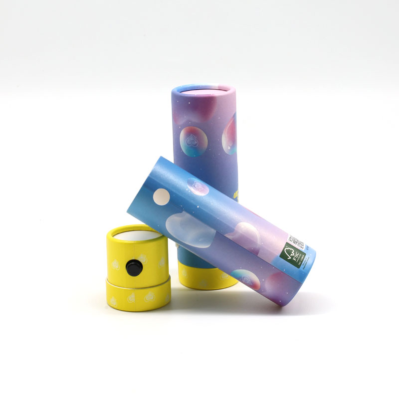 food grade Child safety paper tube child resistant round packaging childproof child proof button kraft custom paper tubes