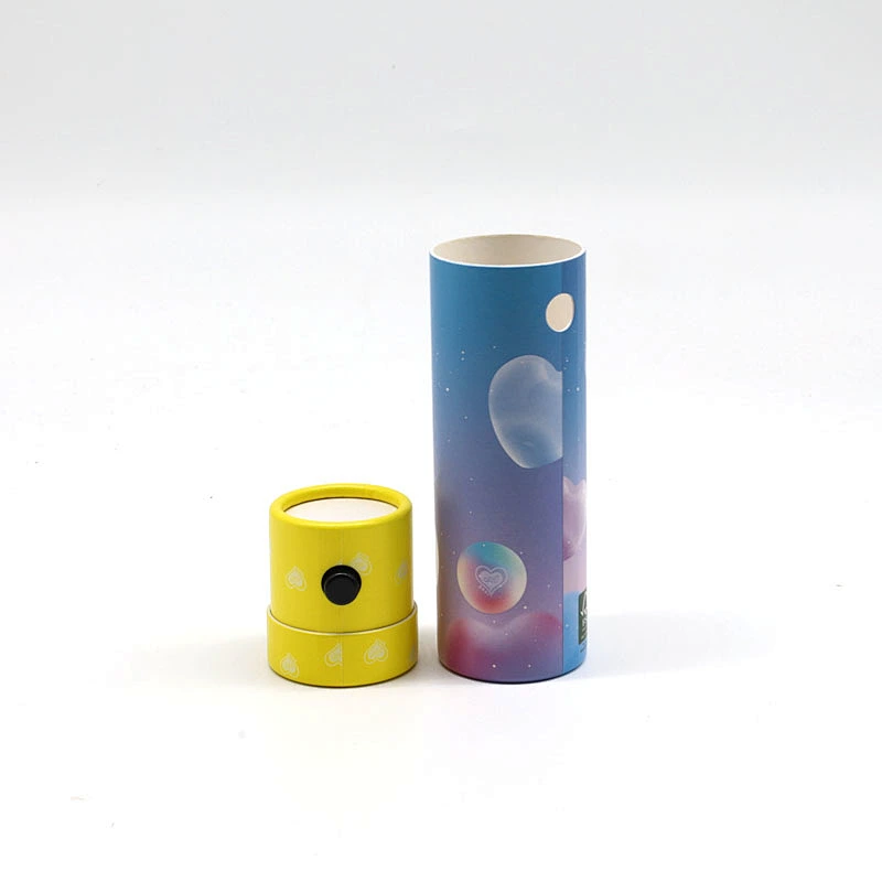 food grade Child safety paper tube child resistant round packaging childproof child proof button kraft custom paper tubes